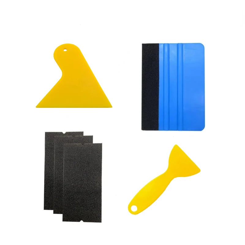 Application Tools Kit | Set Vinyl Wraps Tool | Squeegee Scraper Cutter Knife for Security Film