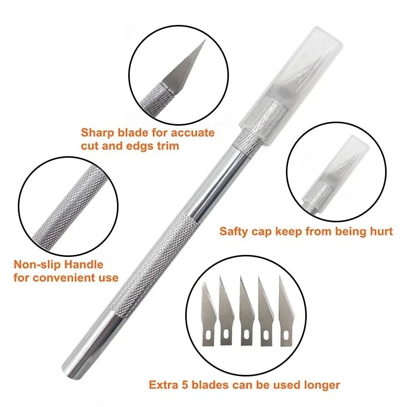 Application Tools Kit | Set Vinyl Wraps Tool | Squeegee Scraper Cutter Knife for Security Film
